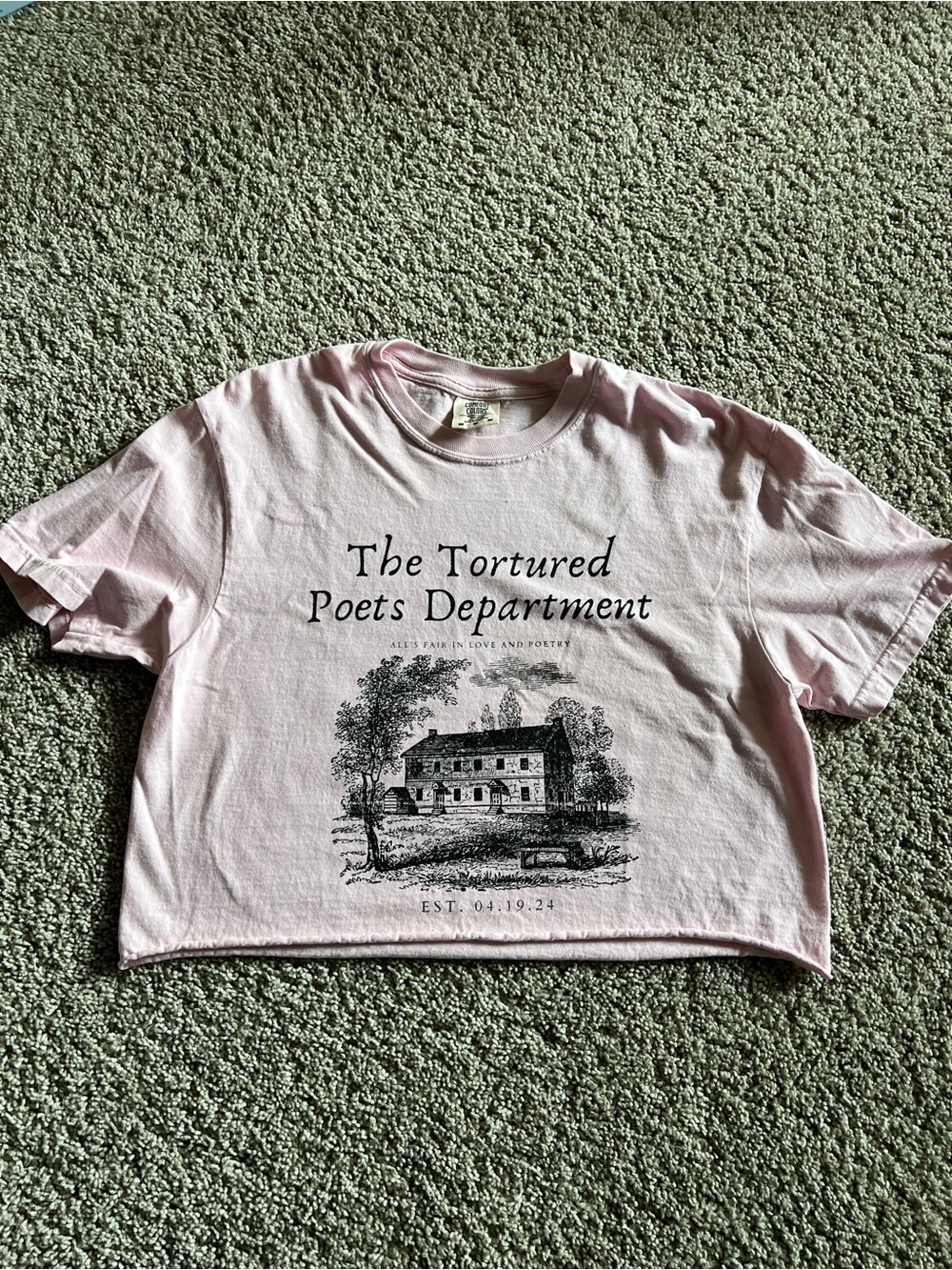 Comfort Colors Light Pink Crewneck Tee